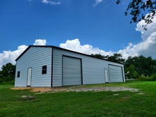 30X61X12 Vertical Roof Steel Building with Concrete Slab and Permitting Package