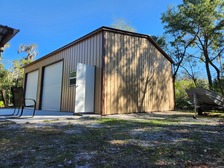 24x36x12 Vertical Roof Steel Building with Concrete Slab and Permitting Package