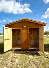 10X10 WOOD DOG KENNEL (SOLD/// AVAILABLE FOR SPECIAL ORDER )