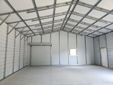 30X51X12 Vertical Roof Steel Building with Concrete Slab and Permitting Package