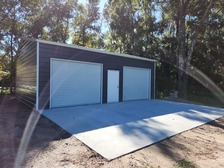 24x31X10 Vertical Roof Steel Building with Concrete Slab and Permitting Package