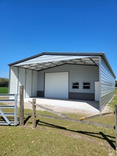 30X76X12 Vertical Roof Steel Building with Concrete Slab and Permitting Package