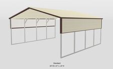 20X21X8 VERTICAL STYLE CARPORT AVAILABLE FOR SPECIAL ORDER